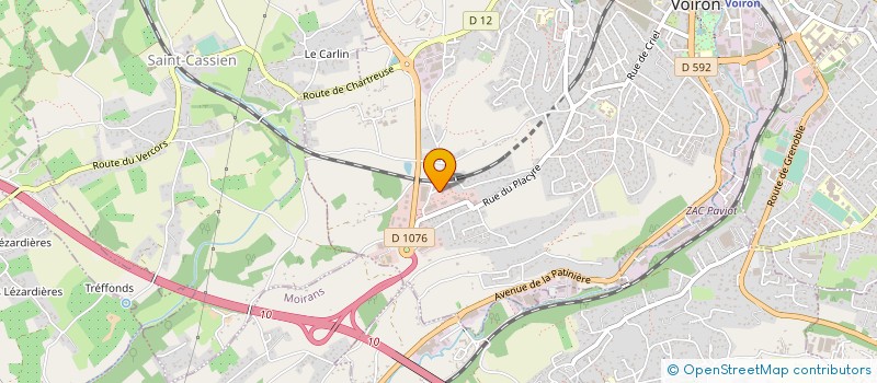 localisation de l'entreprise CTR SANTE  VOIRON