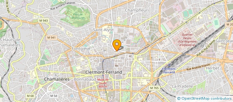 localisation de l'entreprise CTRC AURA CENTRE TECHNIQUE REGIONAL DE LA CONSOMMATION ET DE L'ENVIRONNEMENT AUVERGNE-RHONE-ALPES  CLERMONT-FERRAND