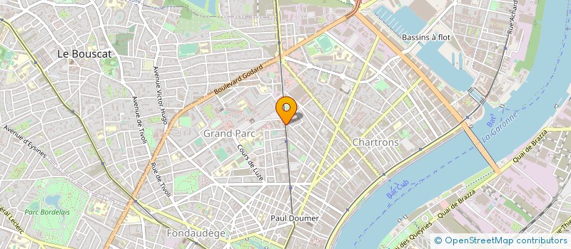 localisation de l'entreprise CTRE ACCUEIL CONSULT INFORMAT SEXUALITE à BORDEAUX