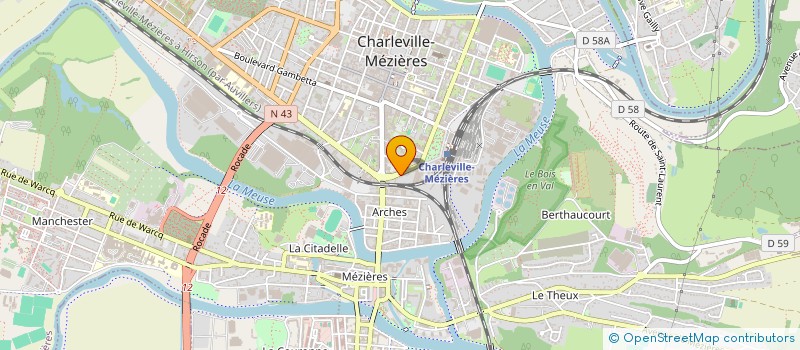 localisation de l'entreprise CTRE ACCUEIL & SOINS AUX TOXICOMANES à CHARLEVILLE-MEZIERES