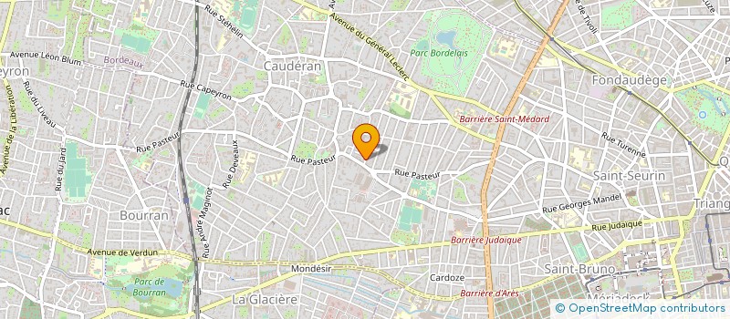 localisation de l'entreprise CTRE ACCUEIL THERAPEUTIQUE TEMPS PARTIEL à BORDEAUX