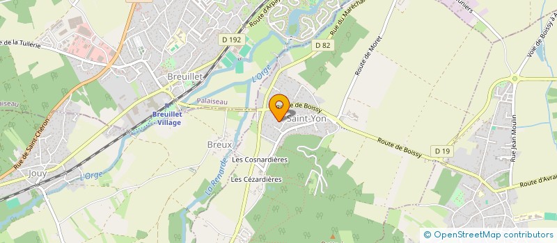 localisation de l'entreprise CTRE ACHAT PROF POUR ASPIRATION CENTRAL à SAINT-YON