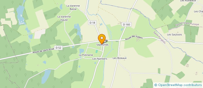 localisation de l'entreprise CTRE ACTION SOCIALE DE RONCHERES  RONCHERES