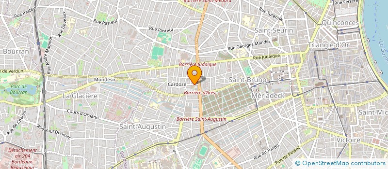 localisation de l'entreprise CTRE ACTIVITE SECOND ET SUP DU SO à BORDEAUX