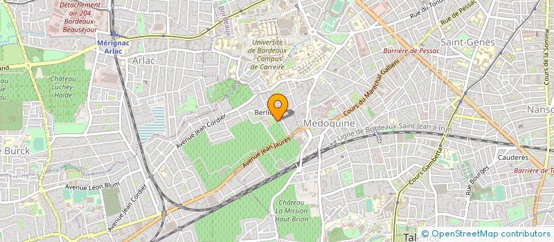 localisation de l'entreprise CTRE ACTIVITES ARTISTIQUES CONTEMPORAINE  PESSAC