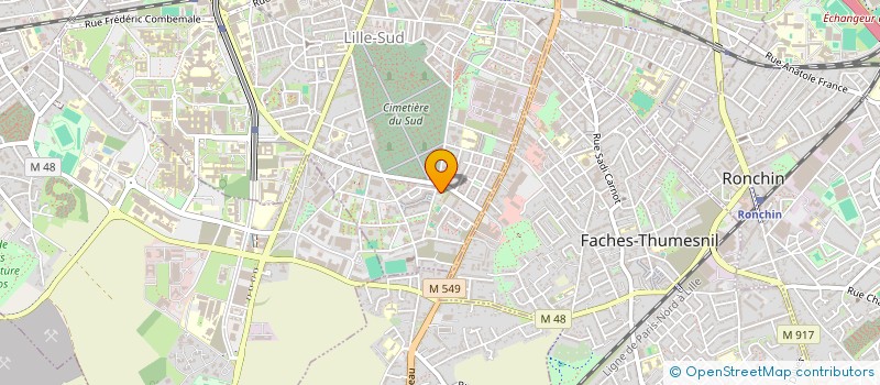 localisation de l'entreprise CTRE ACTIVITES CULTUR SPORT LOISIRS..... à LILLE