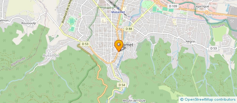 localisation de l'entreprise CTRE ADMINIS.ET GESTION DES INDEPENDANTS  MAZAMET