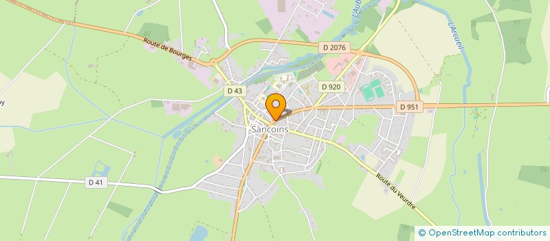 localisation de l'entreprise CTRE AERO CLUB ET INTER CLUB DE SANCOINS  SANCOINS