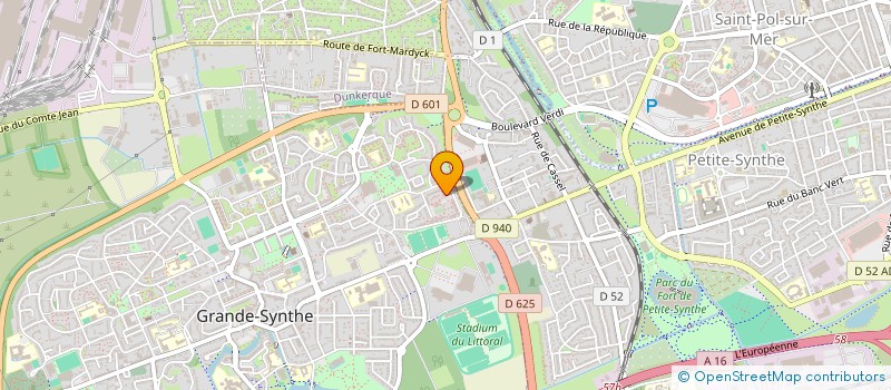 localisation de l'entreprise CTRE AGGLOM RESSOURCES MUSIQUES ACTUELLE à GRANDE-SYNTHE