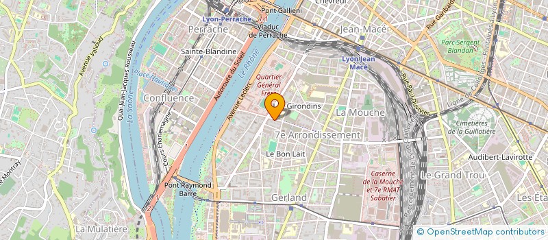 localisation de l'entreprise CTRE AMBULANCIER DU RHONE à LYON