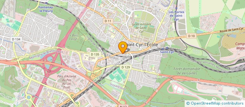 localisation de l'entreprise CTRE AMBULANCIER OUEST PARISIEN  SAINT-CYR-L'ECOLE