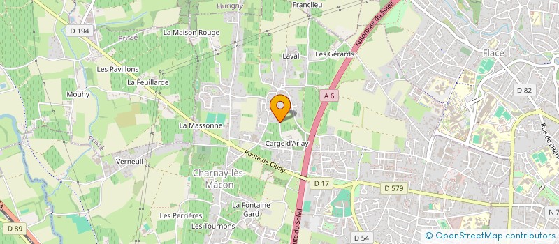 localisation de l'entreprise CTRE AMINCISSEMENT REEQUIL ENERG  CHARNAY-LES-MACON