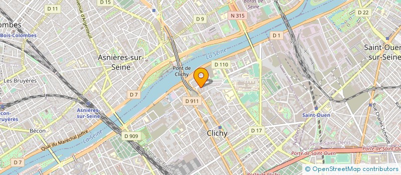 localisation de l'entreprise CTRE ANIMATION ET LOISIRS à CLICHY