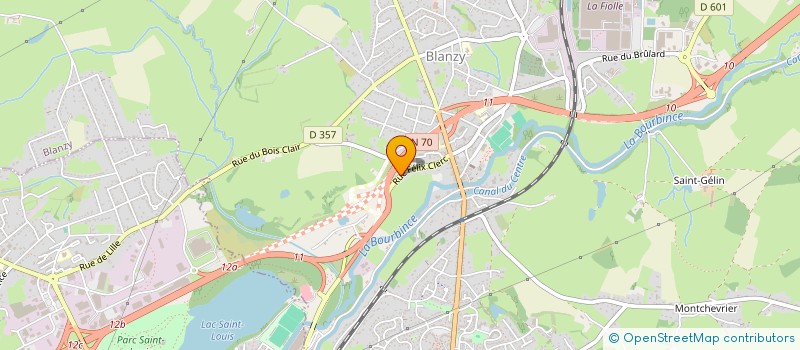 localisation de l'entreprise CTRE APPUI DEVELOPP. PROJETS COOPERATION  BLANZY