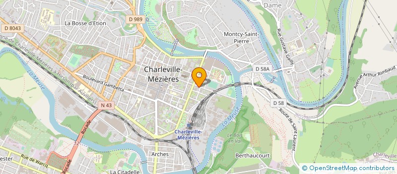 localisation de l'entreprise CTRE ARD INFORM DROITS FEMMES FAMILLES  CHARLEVILLE-MEZIERES