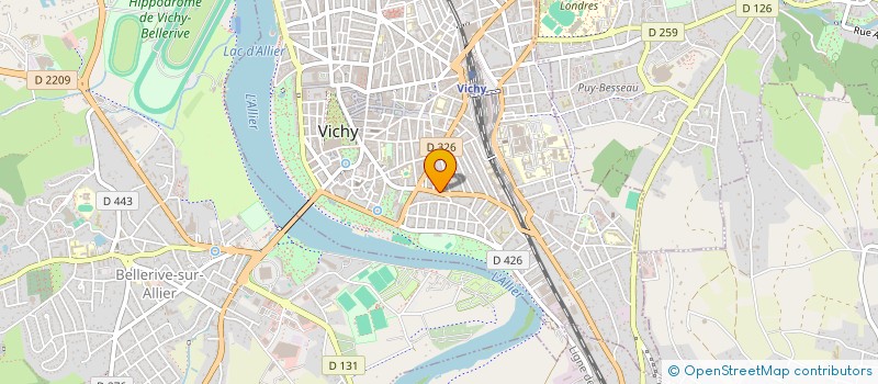 localisation de l'entreprise CTRE BIEN-ETRE PSYCHOTHERAPIES à VICHY