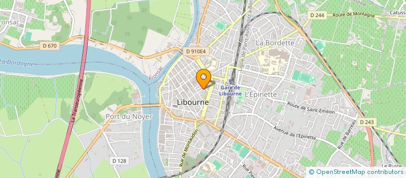 localisation de l'entreprise CTRE BILAN ORIENTATION PROFES LIBOURNAIS  LIBOURNE