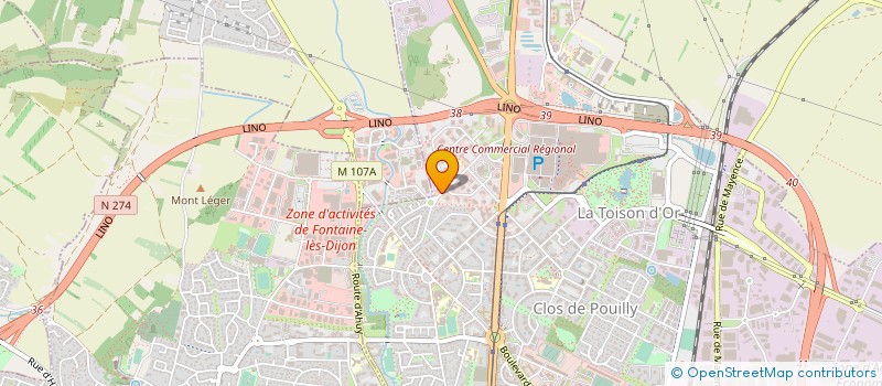 localisation de l'entreprise CTRE BILANS PERSONNELS PROFESSIONNELS à DIJON