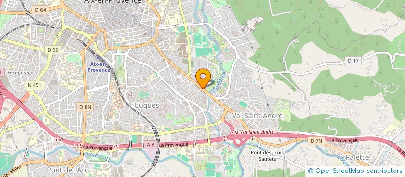 localisation de l'entreprise CTRE CANCEROLOGIE LIBERAL DU PAYS D'AIX à AIX-EN-PROVENCE