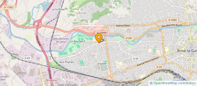 localisation de l'entreprise CTRE CHIRURGIE APPAREIL LOCOMOTEUR CEDRE  BRIVE-LA-GAILLARDE