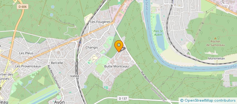 localisation de l'entreprise CTRE CIAL DE LA BUTTE MONTCEAU AVON  AVON