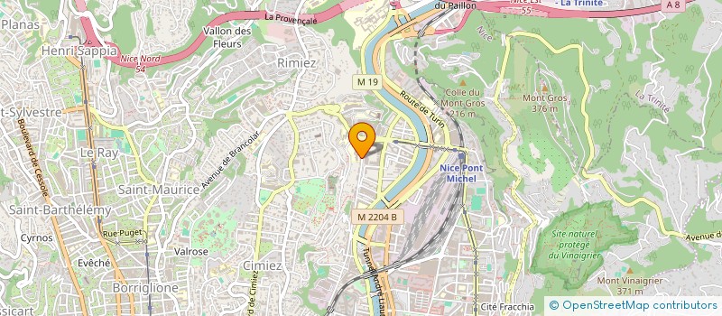 localisation de l'entreprise CTRE COBALTHERAPIE TRAITEMENT HAUT ENER à NICE