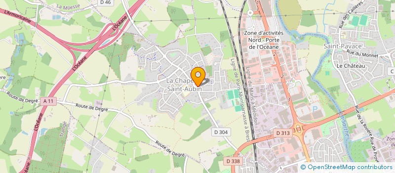 localisation de l'entreprise CTRE COM ACTIO SOCIA CHAPELLE ST AUBIN  LA CHAPELLE-SAINT-AUBIN