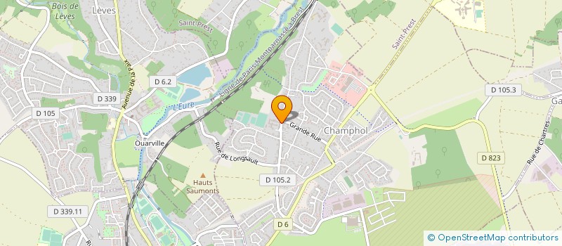 localisation de l'entreprise CTRE COM ACTIO SOCIALE DE CHAMPHOL à CHAMPHOL