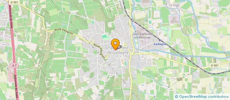 localisation de l'entreprise CTRE COM ACTION SLE CHATEAUNEUF GADAGNE  CHATEAUNEUF-DE-GADAGNE