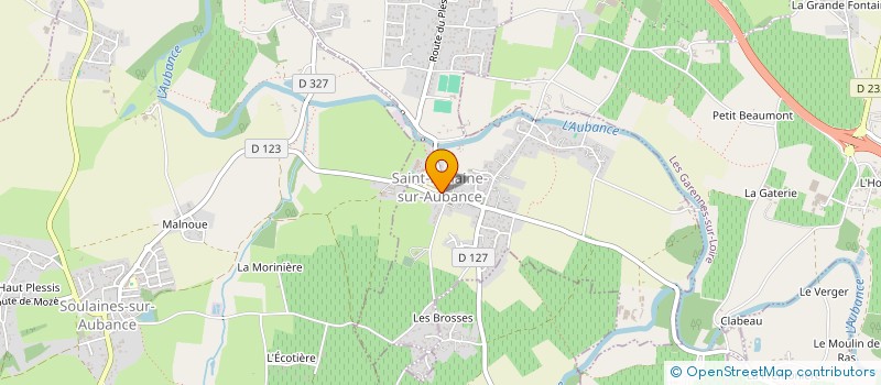 localisation de l'entreprise CTRE COM ACTION SOCIA ST MELAINE AUBANCE  SAINT-MELAINE-SUR-AUBANCE