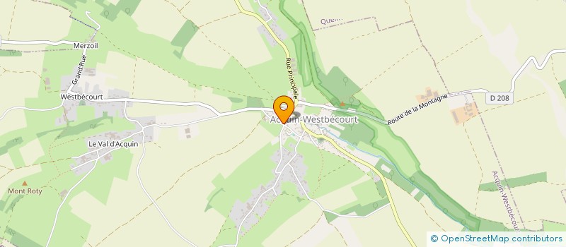 localisation de l'entreprise CTRE COM ACTION SOCIAL ACQUIN WESTBECOUR  ACQUIN-WESTBECOURT