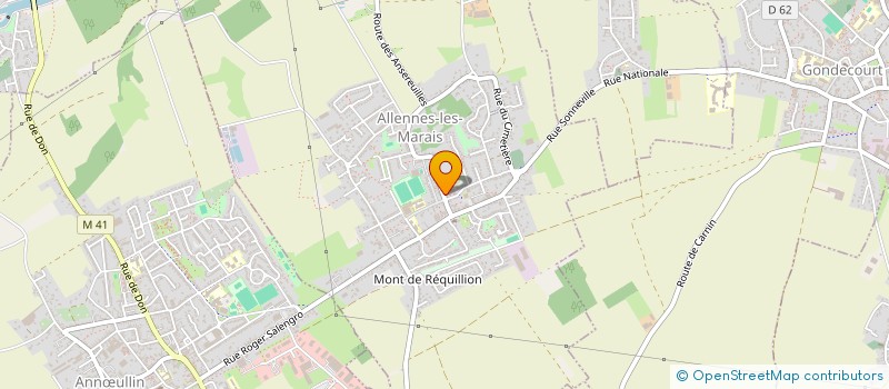 localisation de l'entreprise CTRE COM ACTION SOCIAL ALLENNES - MARAIS à ALLENNES-LES-MARAIS