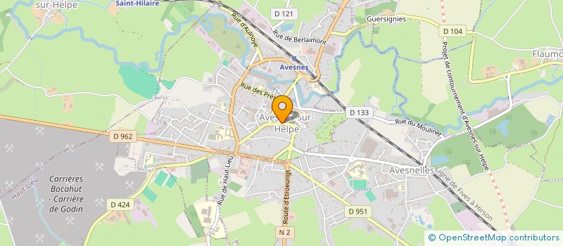 localisation de l'entreprise CTRE COM ACTION SOCIAL AVESNES SUR HELPE à AVESNES-SUR-HELPE