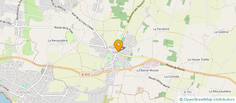 localisation de l'entreprise CTRE COM ACTION SOCIAL DE LA PLAINE à LA PLAINE-SUR-MER