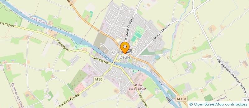 localisation de l'entreprise CTRE COM ACTION SOCIAL QUESNOY SUR DEULE à QUESNOY-SUR-DEULE