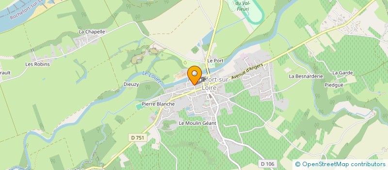localisation de l'entreprise CTRE COM ACTION SOCIAL ROCHEFORT S LOIRE à ROCHEFORT-SUR-LOIRE