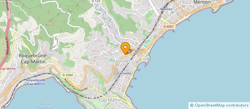 localisation de l'entreprise CTRE COM ACTION SOCIAL ROQUEB.CAP-MARTIN à ROQUEBRUNE-CAP-MARTIN