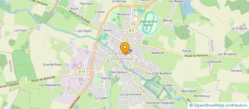 localisation de l'entreprise CTRE COM ACTION SOCIALE à CHATILLON-SUR-CHALARONNE