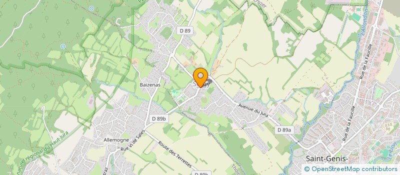 localisation de l'entreprise CTRE COM ACTION SOCIALE à SERGY