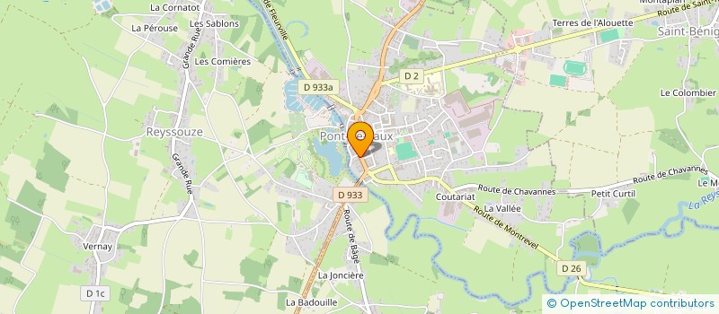 localisation de l'entreprise CTRE COM ACTION SOCIALE à PONT-DE-VAUX