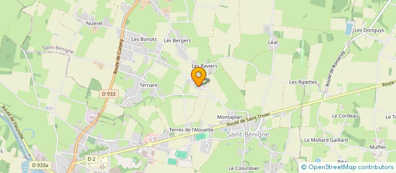 localisation de l'entreprise CTRE COM ACTION SOCIALE à SAINT-BENIGNE