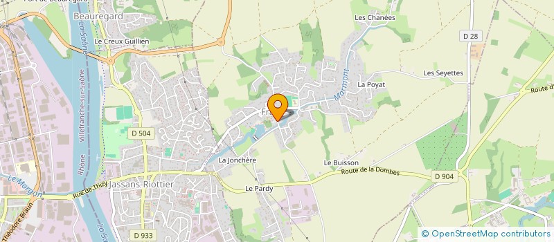 localisation de l'entreprise CTRE COM ACTION SOCIALE à FRANS