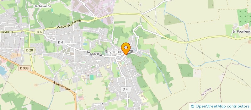 localisation de l'entreprise CTRE COM ACTION SOCIALE à REYRIEUX