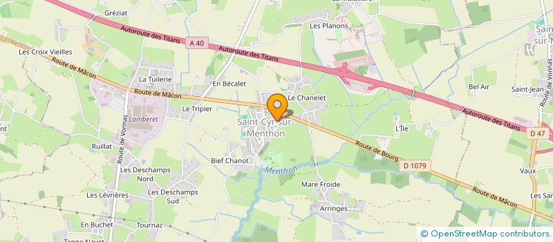 localisation de l'entreprise CTRE COM ACTION SOCIALE à SAINT-CYR-SUR-MENTHON