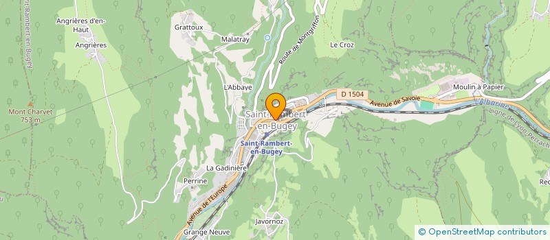 localisation de l'entreprise CTRE COM ACTION SOCIALE à SAINT-RAMBERT-EN-BUGEY