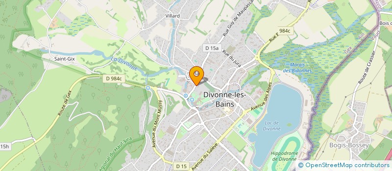localisation de l'entreprise CTRE COM ACTION SOCIALE  DIVONNE-LES-BAINS