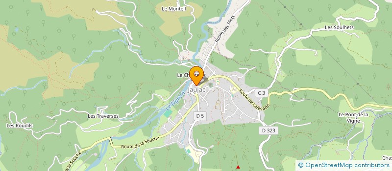 localisation de l'entreprise CTRE COM ACTION SOCIALE à LALEVADE D'ARDECHE