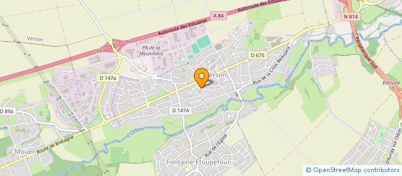 localisation de l'entreprise CTRE COM ACTION SOCIALE à VERSON
