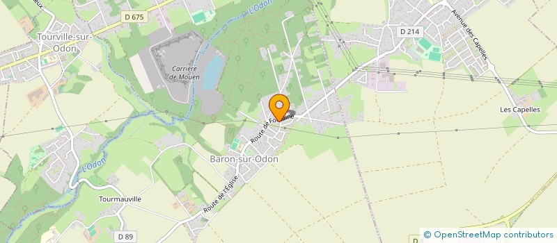 localisation de l'entreprise CTRE COM ACTION SOCIALE  BARON-SUR-ODON