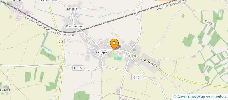 localisation de l'entreprise CTRE COM ACTION SOCIALE  LE THOU